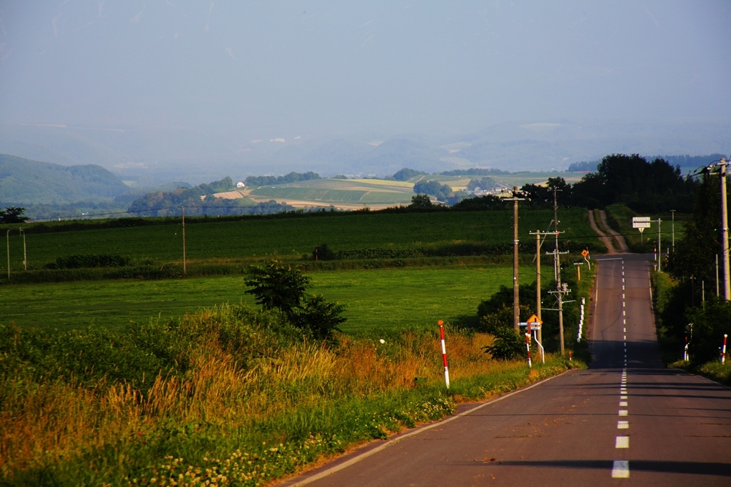 夕日の路