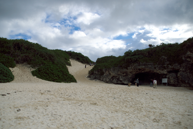 砂山の帰り道。
