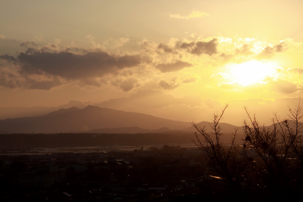 夕日