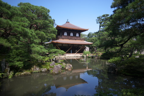 改装中の銀閣寺