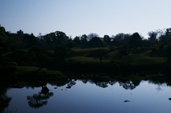 早朝の水前寺公園