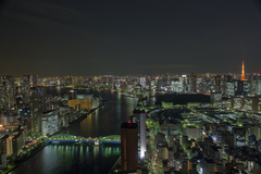 夜景訓練中