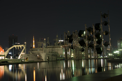 夜の水辺