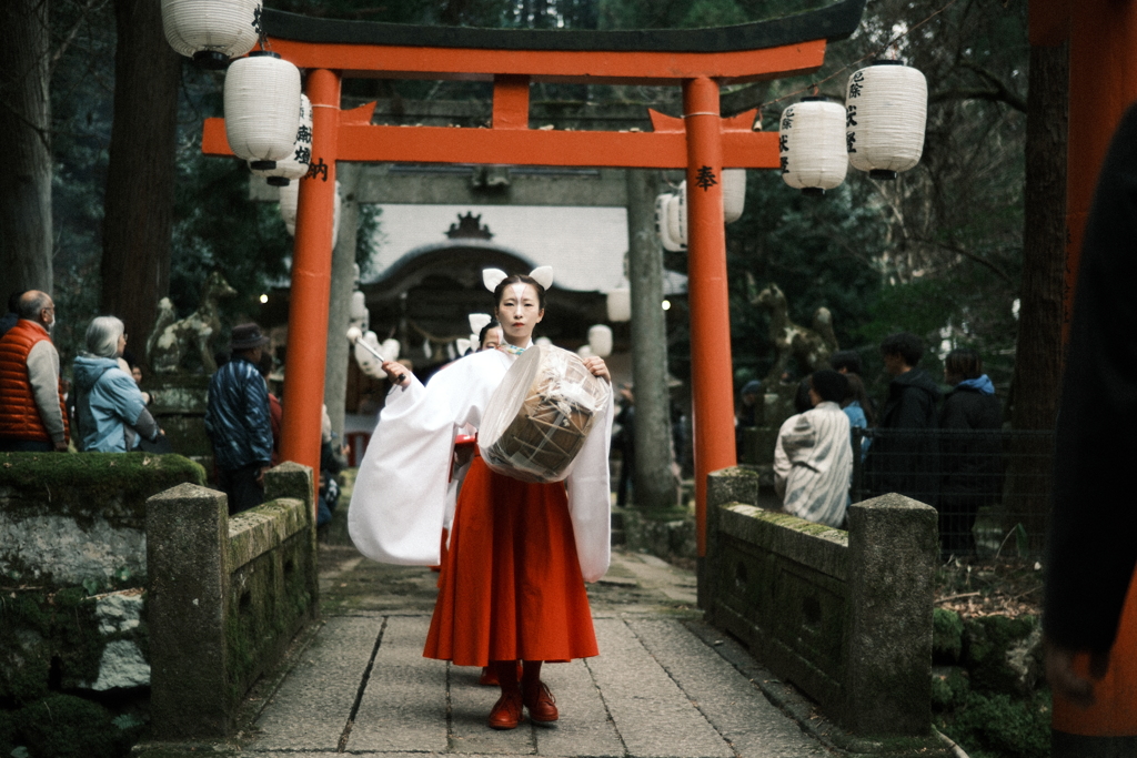 春告げる初午大祭の白狐