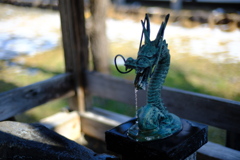 手水舎の龍