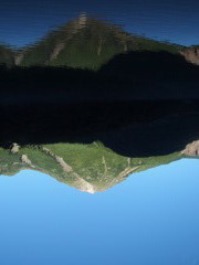 焼岳と大正池