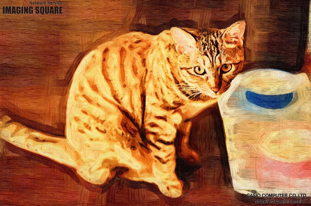 油絵っぽく