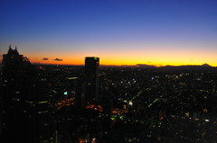 First Sunset of Shinjyuku & Mt.Fuji 2