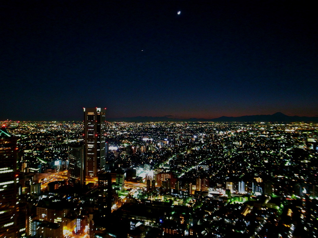 Sun Set Tokyo & Fuji