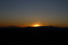 First Sunset of Shinjyuku & Mt.Fuji