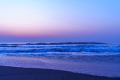 早朝の海岸