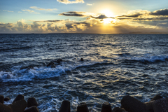 富津夕景