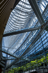 Glass building