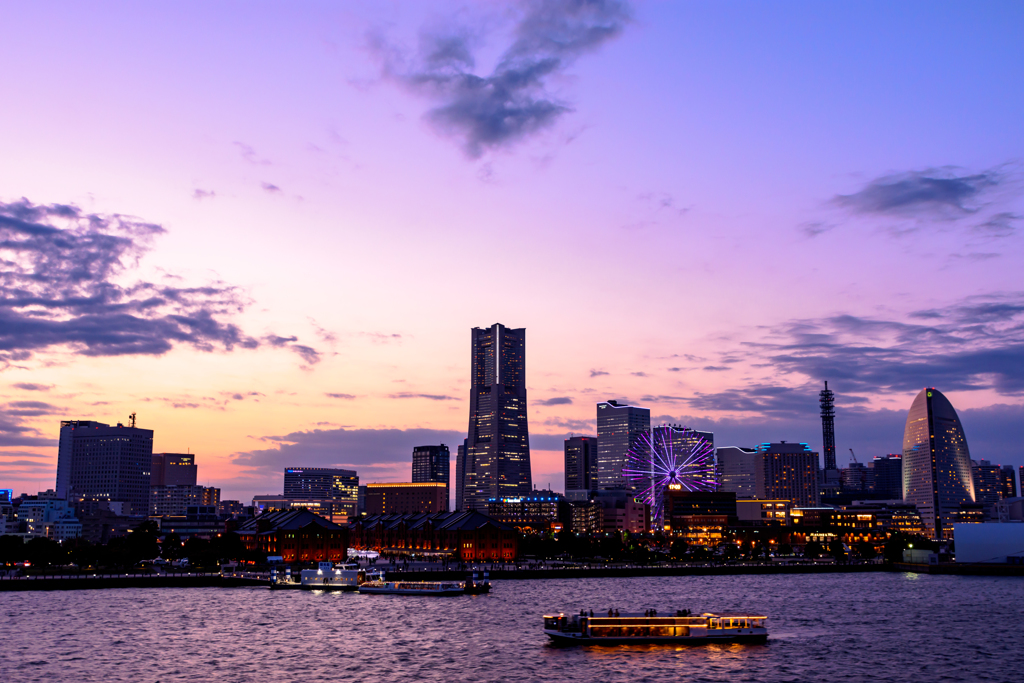 みなとみらい夕景