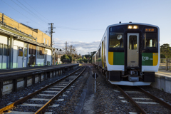 夕支度の久留里駅