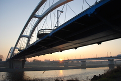 朝のあゆみ橋