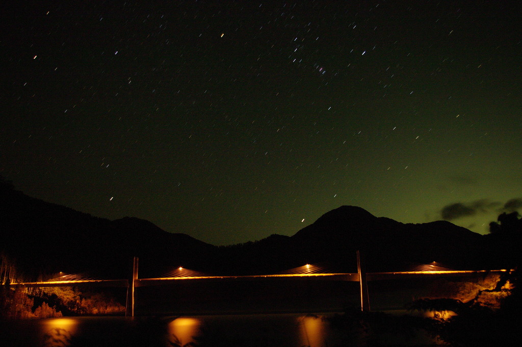 星空と橋