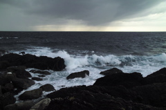 沖の雨雲