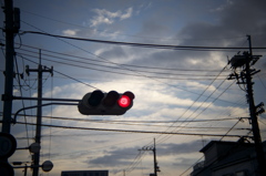 雨上がりの夕方