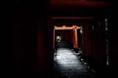 落ちる光