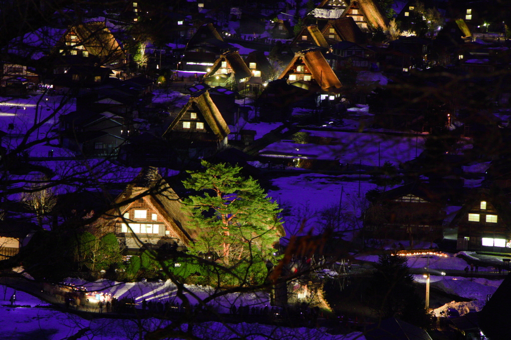 雪の少ない白川郷