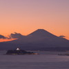 江ノ島と富士山