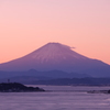 夕日に染まる