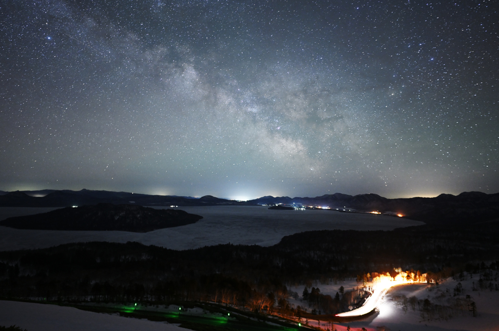 峠の夜空