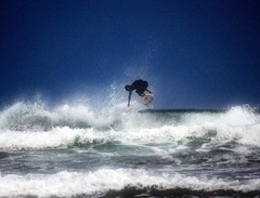 小倉が浜海岸　サーフィン