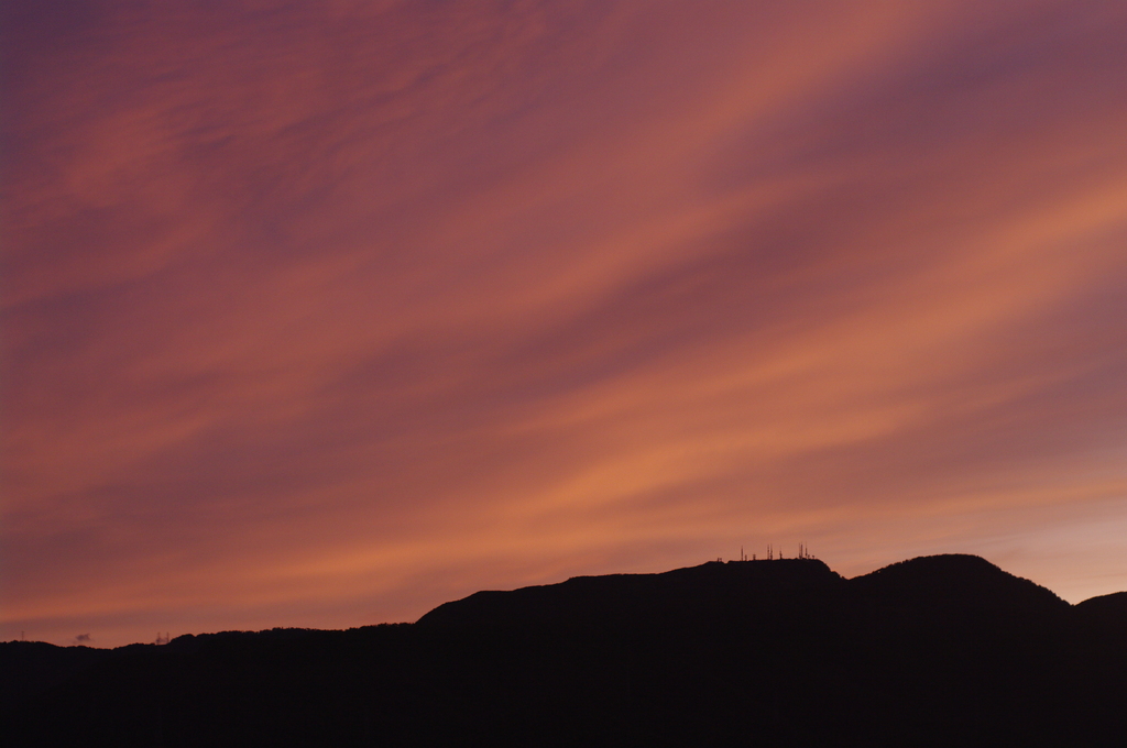 手稲山　夕暮れ