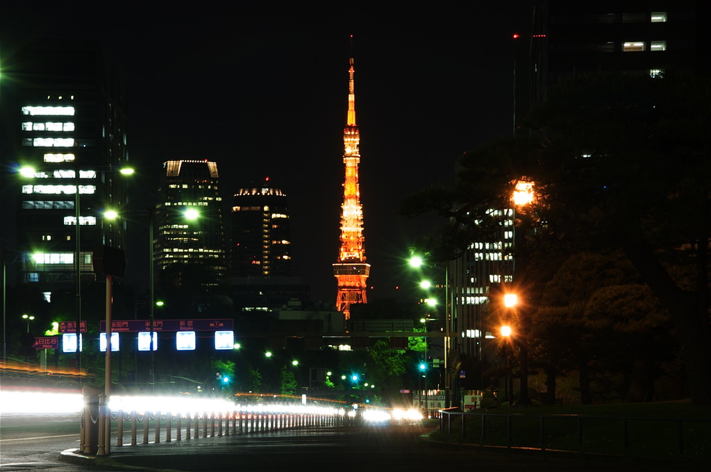 The Tokyo Tower@The Imperial Palace