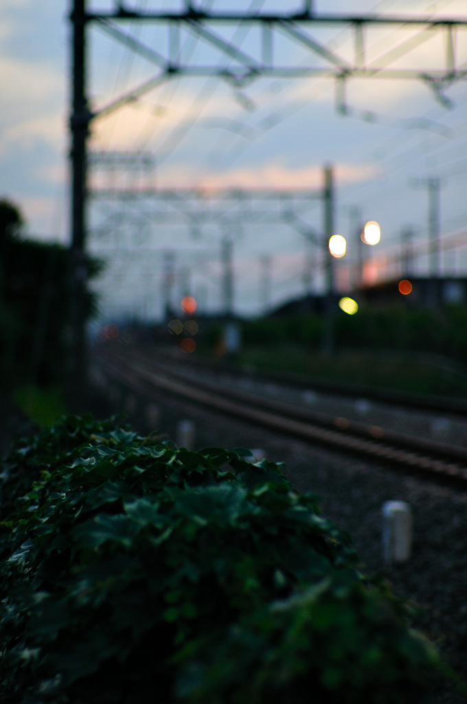 Daily railway but strange color.