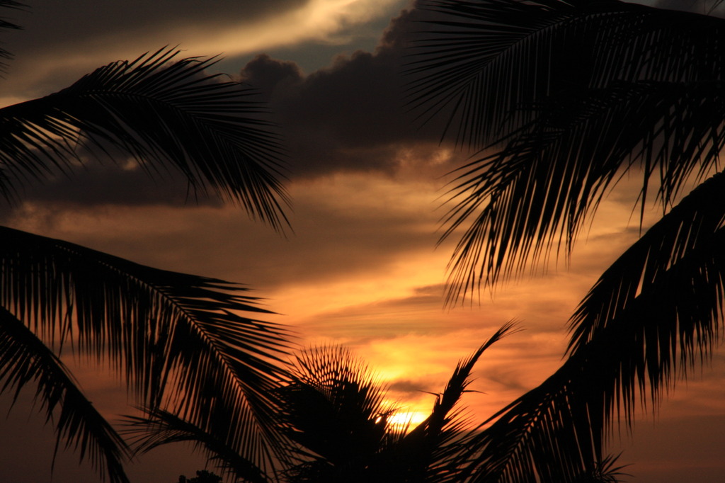 sunset in guam