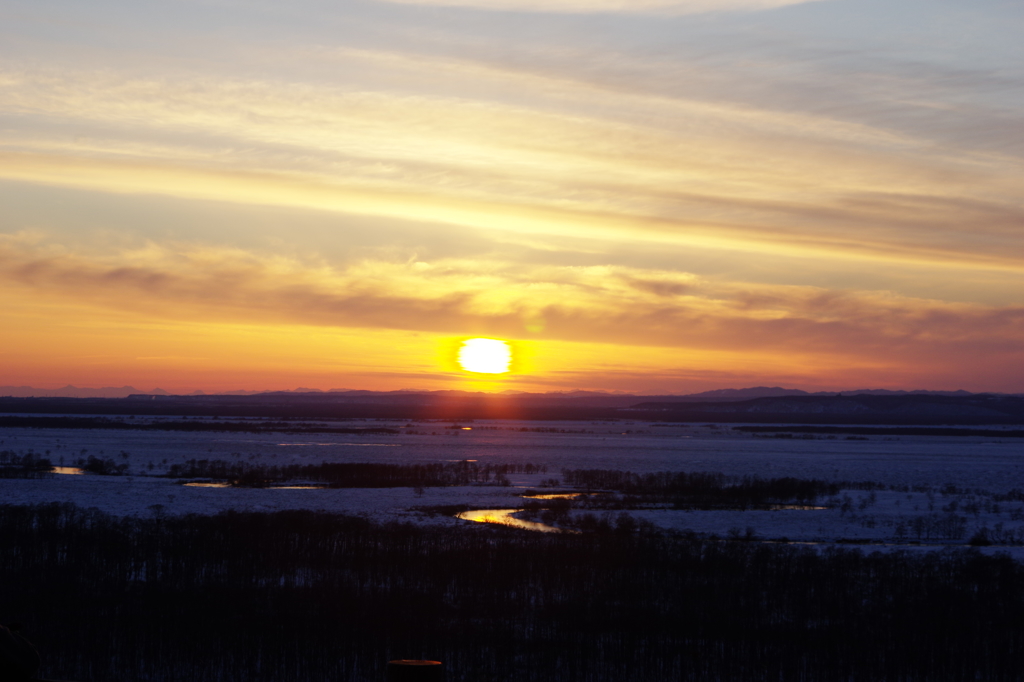 雪原の夕景・・・釧路湿原③I