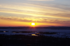 雪原の夕景・・・釧路湿原③I