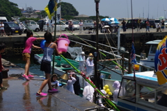 夏だ。子供張り切る。②