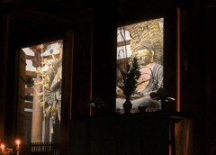 夜のお寺にて①