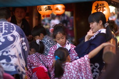 山車と子供