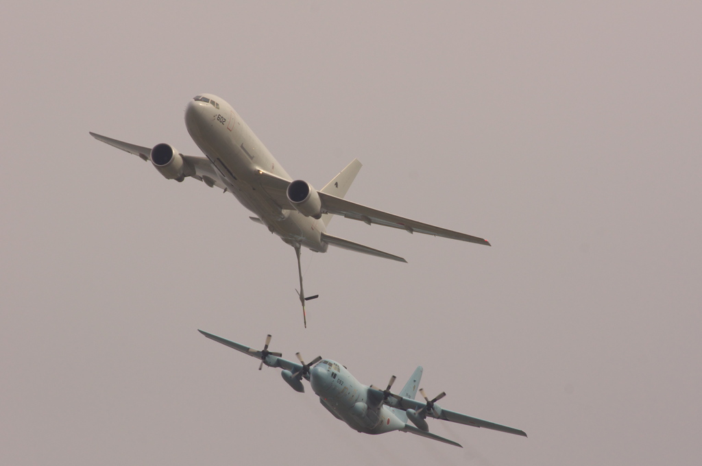 旋回中も乱れません　でもペラが残念