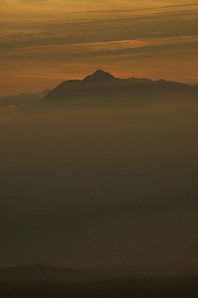 岩木山夕景