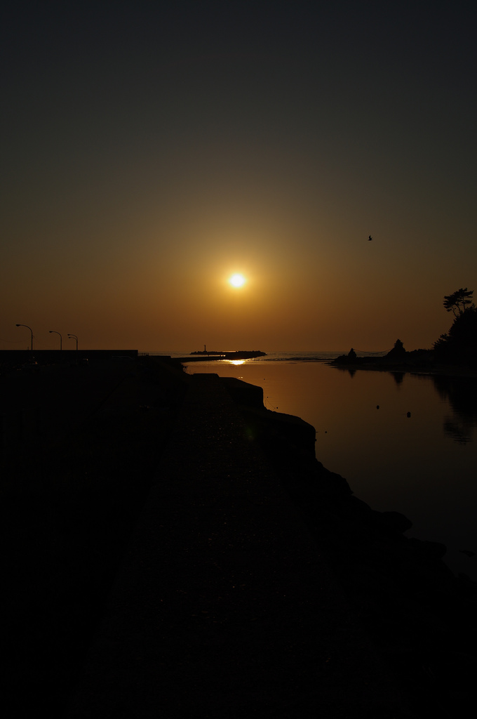 西浜の夕景