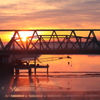 朝焼の鉄橋