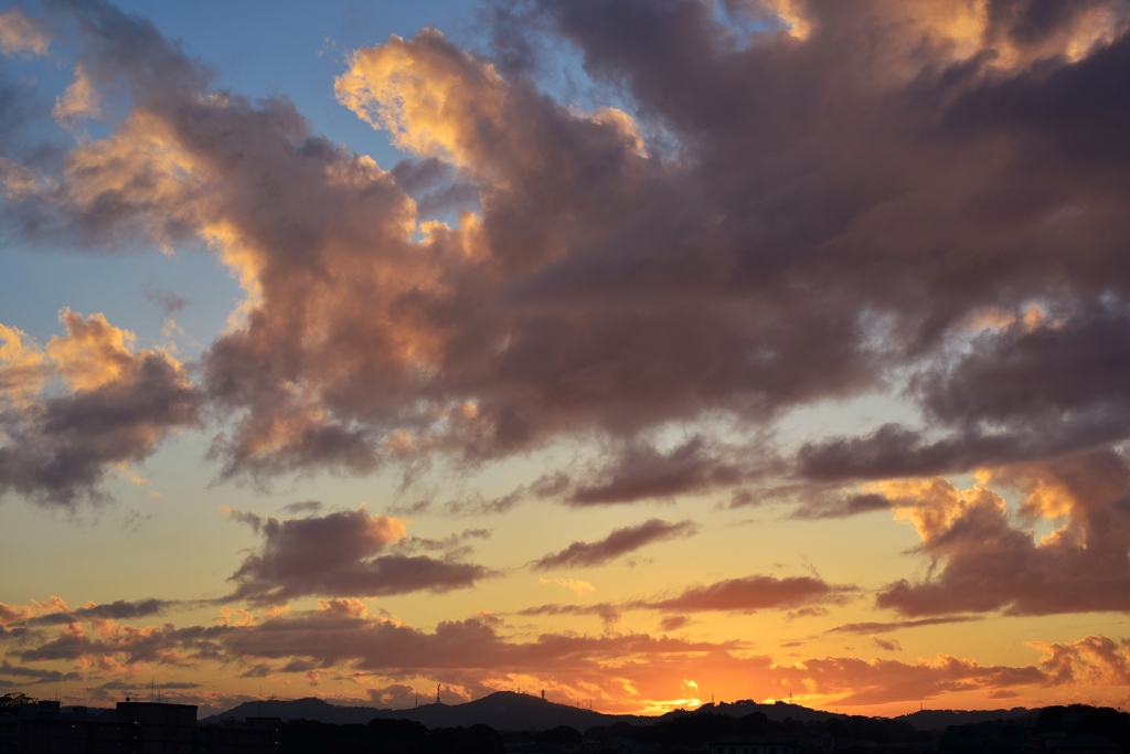 今日の夕焼け