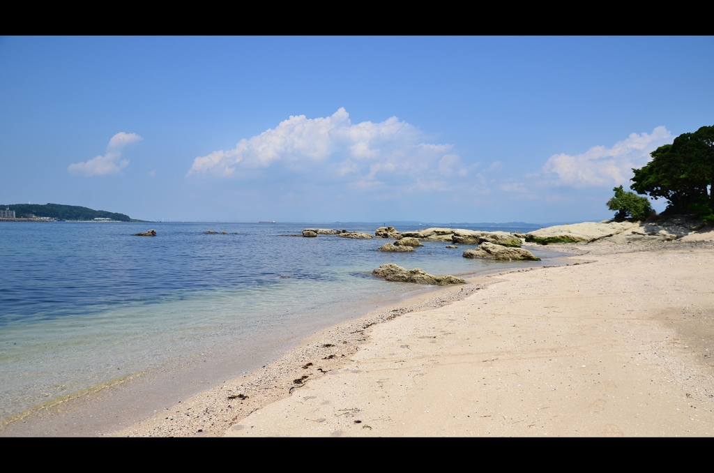 夏の砂浜