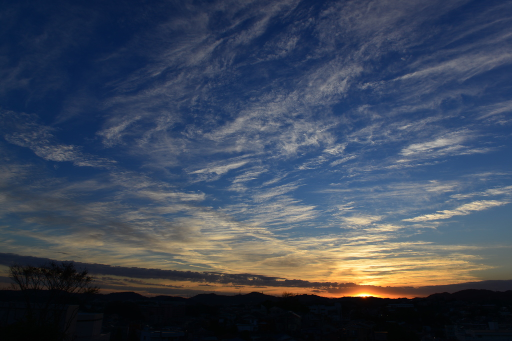 秋の夕焼け