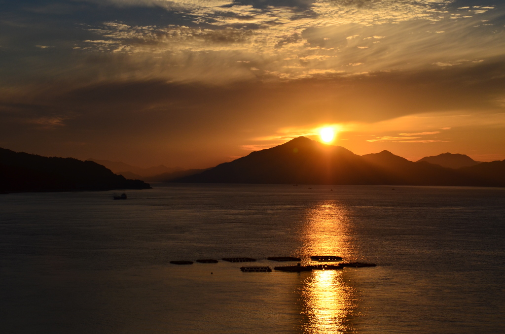 瀬戸内の夕日