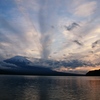 夕暮れ山中湖