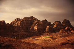 Petra cloudy