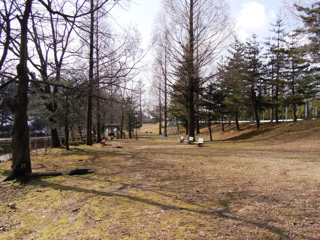 雪解け後ほんの少しの晴れ間