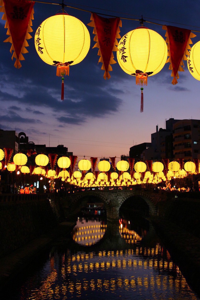 眼鏡橋の夕暮れ